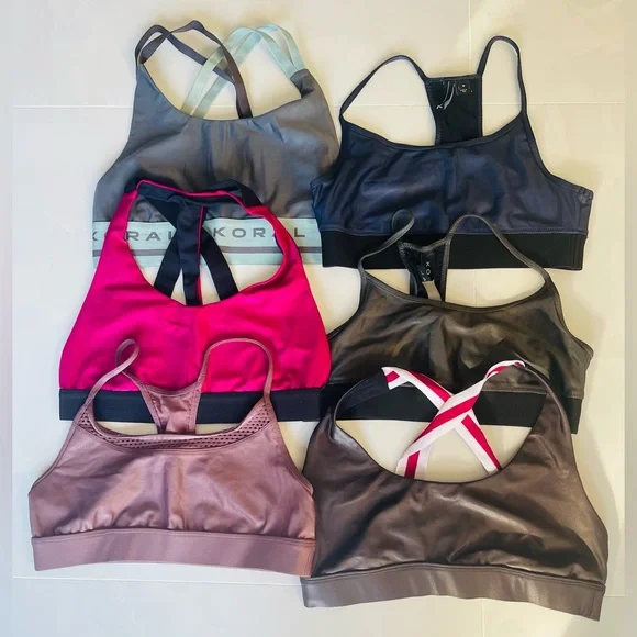 Koral Sports Bras - set of 6 Size M - Picture 1 of 13